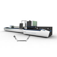 Square and rectangular laser tube cutting machine with hole cutting function
